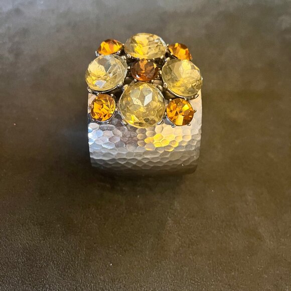 Vintage 1980’s Gerard Yosca Gem Cuff - Picture 3 of 8